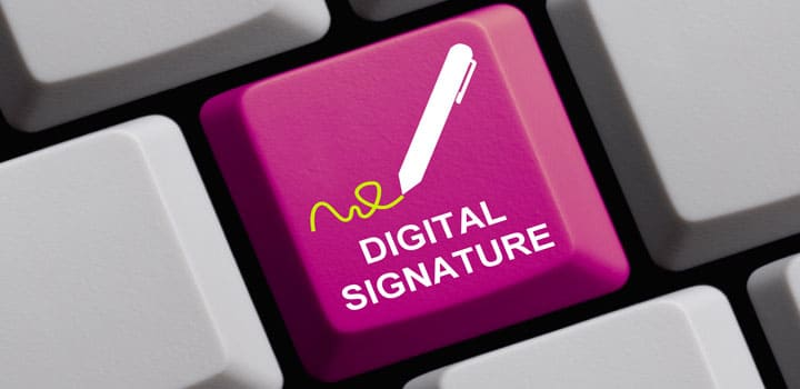 Digitale Unterschrift für Online-Bewerbung Glasindustrie